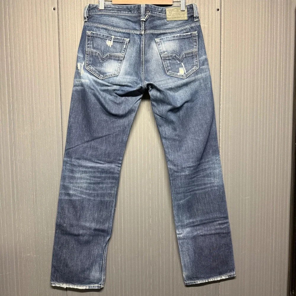 Diesel Industries Jeans Regular Low Waist Larkee Dark Wash Denim Men's Size 32